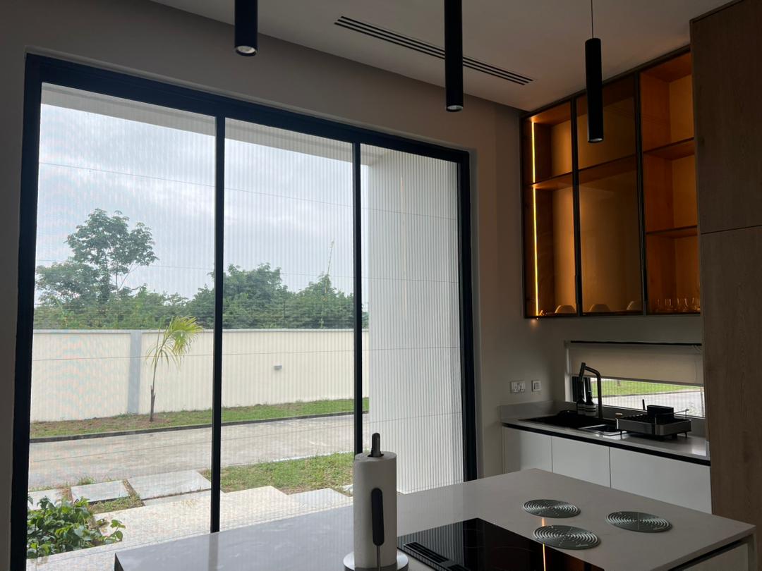 Technician wiring a solar inverter array